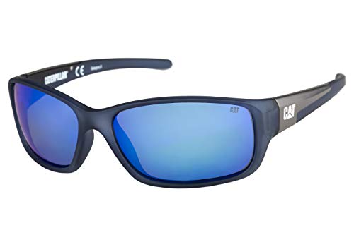 Caterpillar Men's Sensor Rectangular Polarized Sunglasses