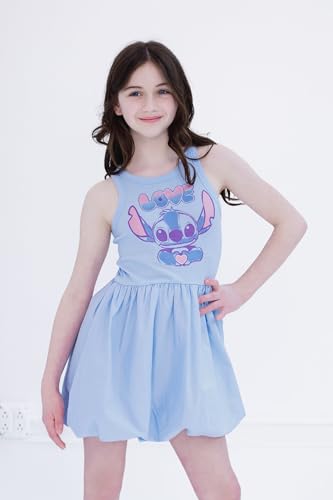 Disney Lilo & Stitch Girls Bubble Ribbed Dress Toddler to Big Kid Sizes (4T - 14-16)2