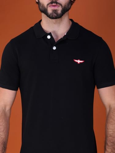 Image of Zvezda Men's Cotton Polo T-Shirt /European Fit /Half Sleeve Casual Wear for Daily Use /Soft Breathable Fabric /Stylish & Comfortable Polo for Office, Outing & Everyday Wear