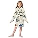 Glaphy Vintage Cowboys Horses Bathrobe Hooded PJ Robe Soft Fleece Robe Pajama Sleepwears 2-12 Years