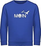 Trend Kinderkleidung und Co - Moin - 128 (7/8 Jahre) - Royalblau - Pullover Anker Kinder - JH030K - Kinder Sweatshirt Pullover für Jungen und Mädchen