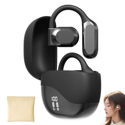 Auricolari Con Traduzione in Tempo Reale Con Ia Cuffie Traduttrici Wireless 3 in 1 per 144 Lingue per iPhone E Android Aperti Con Custodia Di Ricarica Portatile per ViaggiNero