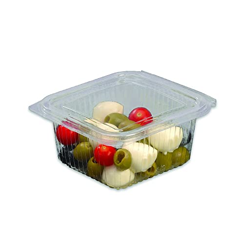 Générique - 50 BARQUETTES À CHARNIÈRES 250ML Transparent