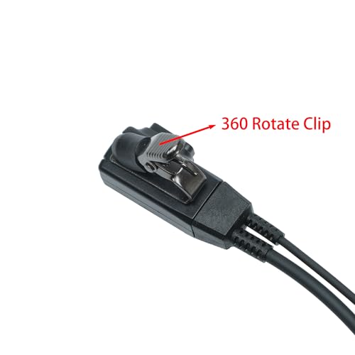 Auricular con micrófono PTT de 1 pin para solucionar interferencias en Motorola Talkabout 10 uds 4