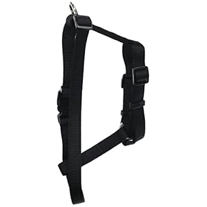 Leather Brothers Kwik Klip Adjustable Dog Harness, Medium, Black