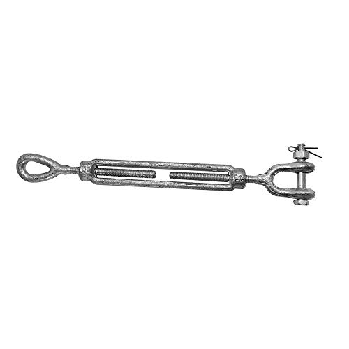 MH GLOBAL 1/4 x 4 Inch WLL 500 Lbs Tensor Quijada Ojal Galvanizado Forjado en Caliente 10 piezas
