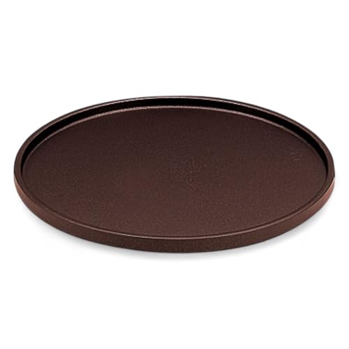 J-kitchens お盆 DX尺1 丸 トレー ( 盆 トレイ おぼん ) ブラウン メタ普賢塗 滑らない 33cm 漆器 ( ABS 樹脂 ) 日本製