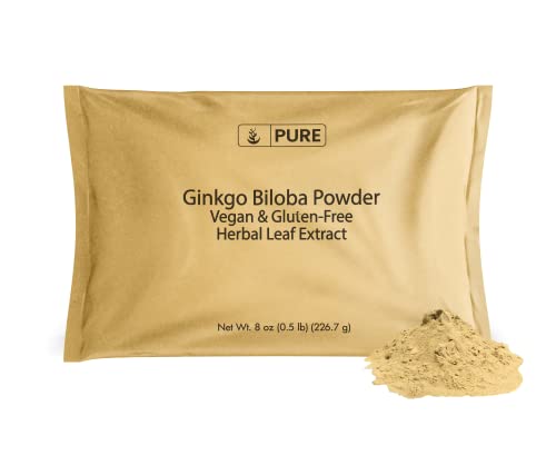 Pure Original Ingredients Ginkgo Biloba Powder (8 oz) Always Pure, No Fillers Or Additives, Lab Verified