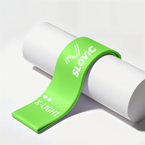 SLOVIC Resistance Loop Bands 100% Natural Latex Exercise Bands with 1 Year Warranty Mini Resistance Loop Band for Full Body Exercises – Green