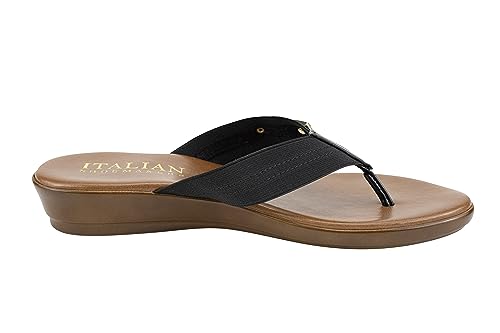 ITALIAN Shoemakers Vale Low Wedge Thong Comfort Sandal for Women4