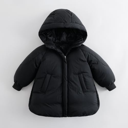 marc & janie Girls Long Sleeve Hooded Down Jacket Mid-Length Warm Coat Winter Tops 2136554