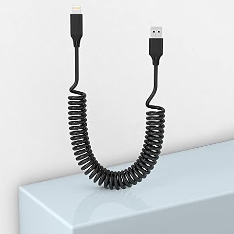 Cable Lightning KETAKY Plus Espiral Certificado MFi Cover