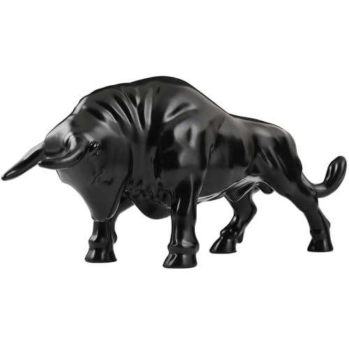 GG Grand General 48193 Matte Black Fighting Bull Hood Ornament