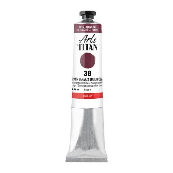 ÓLEO CARMÍN GARANZA SÓLIDO CLARO TITAN Extrafino 6 - 20ml. Nº 38
