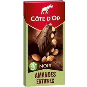 Cote D'Or Cote Dâ€™Or Chocolat Noir et Amandes Entieres 180g