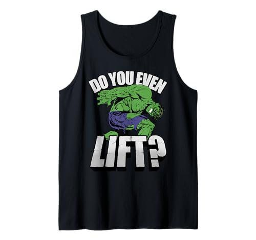 Marvel Hulk Do You Even Lift? Retro Portrait Tank Top