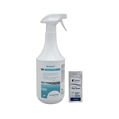 BAYROL BORDNET - 1L | Nettoyant Liquide pour Ligne d'eau + 10 Tests HPS OFFERTS 6 en 1