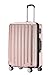 BEIBYE TSA-Schloß 2080 Hangepäck Zwillingsrollen neu Reisekoffer Koffer Trolley Hartschale Set-XL-L-M(Boardcase) (Rosa Gold, L)