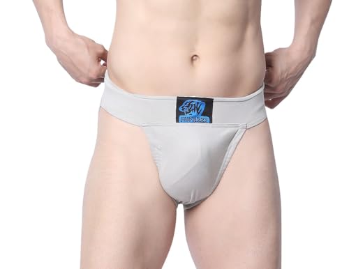 Gym Supporter Cotton Hernia Supporter with Cup Pocket Athletic Fit Brief Multi Sports Underwear Outdoor Inner and Wear Medical Supporter Black