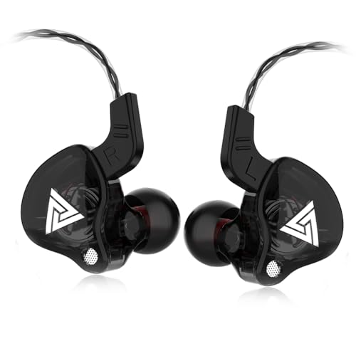 Yeabomy Gaming Earbuds with Mic,Universal 3.5mm HiFi Sport Headphones in Ear Earphone for Running with Microphone Headset Music Earbuds (with mic, Black)