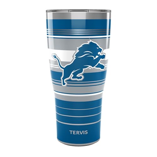 Tervis Traveler NFL Detroit Lions - Hype Stripes Triple Insulated Tumbler Travel Cup Keeps Drinks Cold & Hot 30oz Stainless Steel