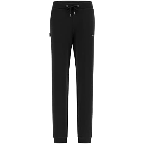 Freddy Black Interlock Trousers with Cuff Hem Cover