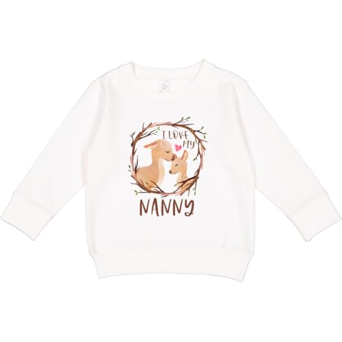 inktastic I Love My Nanny Toddler Sweatshirt 5-6 White 4436f