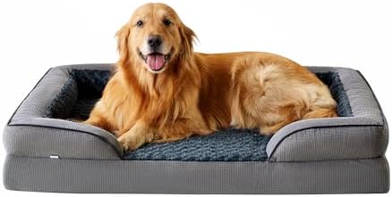 Cama ortopédica para perros extragrandes, camas de espuma viscoel...