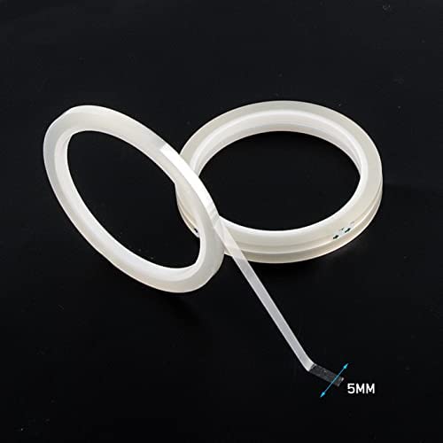 Quacoww 3 Roll Wide Clear Floral Tape,1/4 Inch Waterproof Florist Tape Flower Stem Wrap Tape For Flower Arranging Craft, Bouquet Stem Wrapping (33 Yard/Roll) #TOP2