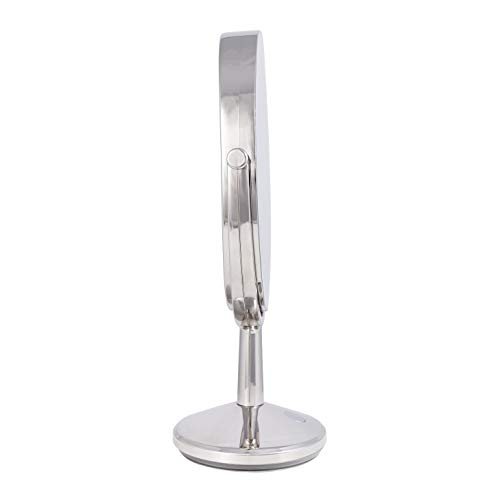 Zadro 9" Oval Cordless Led Lighted Makeup Mirror With Magnification 5X/1X Touch Pad Makeup Mirror With Lights Usb Port #TOP4