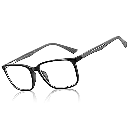 bluemoky blue light reading glasses for mensport square frame readers anti glare computer glasses