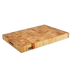 John Boos Boos Block CCB Series Large Reversible Wood Chopping Board, 2.25-Inch Thickness, 24″ x 18″ x 2 1/4″, Maple