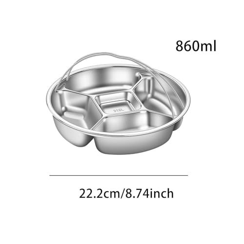 Plateau de service inox à compartiments pour vos soirées et fêtes - 7