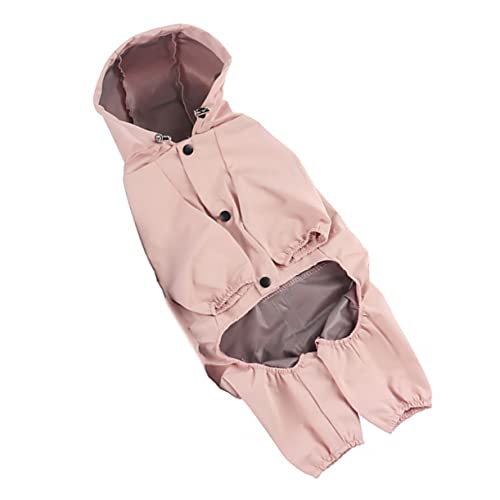 GALPADA Windproof Dog Raincoat Adjustable Reflective Hoodie for Pets Breathable and Durable Dog Clothes for All Weather Conditions