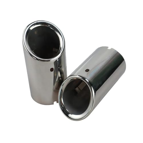 Embouts de silencieux voiture 76mm en acier inoxydable poli pour finitions haut de gamme