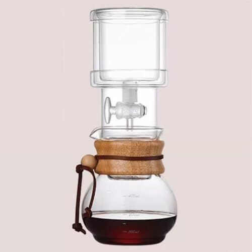 Portable Cold Brew Drip Tower, Ice Drip Coffee Maker with Adjustable Water Flow, Slow Drip Technology, Ideal for Home Office Brewing