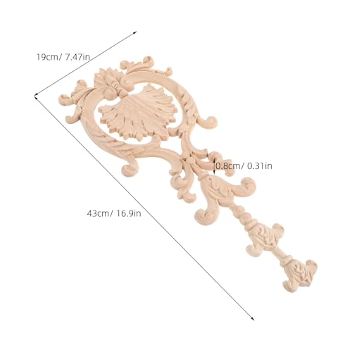 Apliques de madera tallada para muebles y decoración de puertas 3