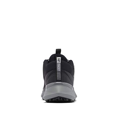 Columbia Sapato masculino de caminhada Facet 30 Outdry, Preto/Ti cinza aço, 9