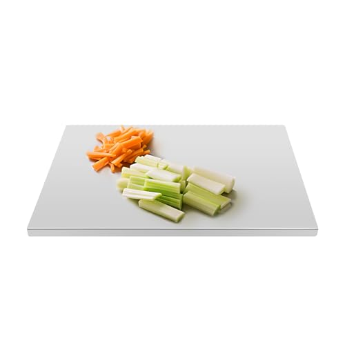 Tabla de cortar de acero inoxidable 24x20 pulg antideslizante miniatura 1