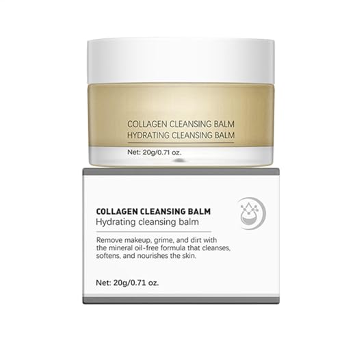 20 G De De Limpieza De Colágeno: Cara De De Poro Profundo A Base De Aceite Hidratante Con Vitamina E, Mantequilla De Karité Suave De Maquillaje De Para Viajar A Casa Para