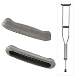 Krückenpolster, 1 Paar Ersatz-Krückenpolster aus Atmungsaktivem, Weichem Schaumstoff, Langlebige, Bequeme Unterarmpolsterung, Desodoriertes Standard-Krückenzubehör für Erwachsene und Jugendliche