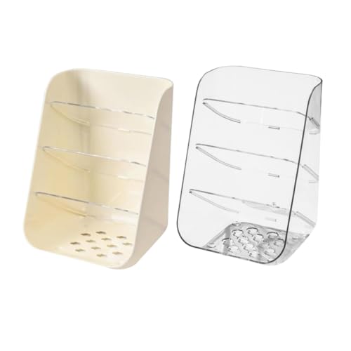 Organisateur de bureau transparent NUOBESTY 2 pièces imperméable et polyvalent