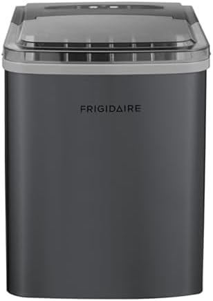 Frigidaire 26 Lbs per Day Portable Compact Maker, Ice Making Machine, Black Stainless, Medium