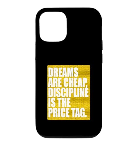 University Varsity-�S�[���h�J���[ Discipline Is The Price Tag �X�}�z�P�[�X iPhone 12/12 Pro �p