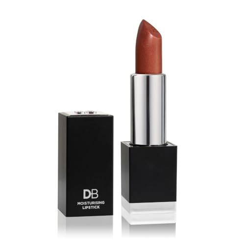 DB Cosmetics Lush Moisturising Lipstick | Creamy Satin Formula, Intense Hydration & Rich Colour, Hyaluronic Acid, Jojoba Seed Oil, Vitamin E and Q10. 100% Vegan (Honey Bronze)