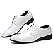 ZZHAP Mens Tuxedo Shoes Wedding Formal Dress Patent Leather Shoes White-03 US 9.5