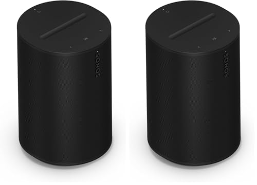 Sonos Era 100 - Black - Wireless, Alexa Enabled Smart Speaker (Pack of 2)