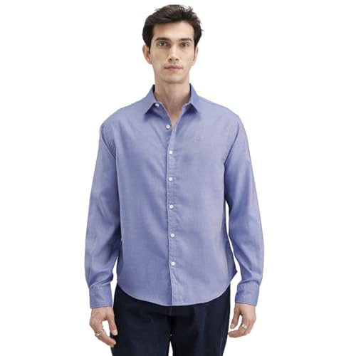 Image of WROGN Men's Pure Cotton Shirt | Solid | Comfort Fit