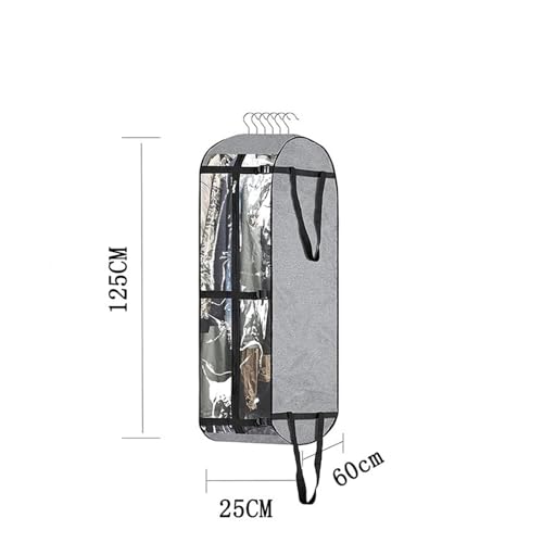 Garment Bags Clothing Dust Cover, Waterproof Clothing Dust Bag, Thick and Wide Durable Clothing Bag,Black2