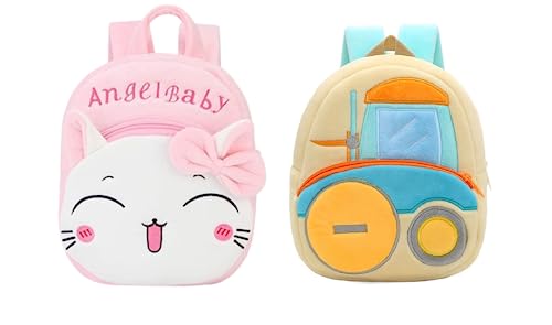 blue tree Cute Boy's and Girl's Plush Bag Medium Quality Full Emb...